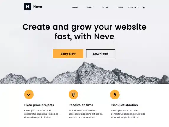 Neve theme screenshot